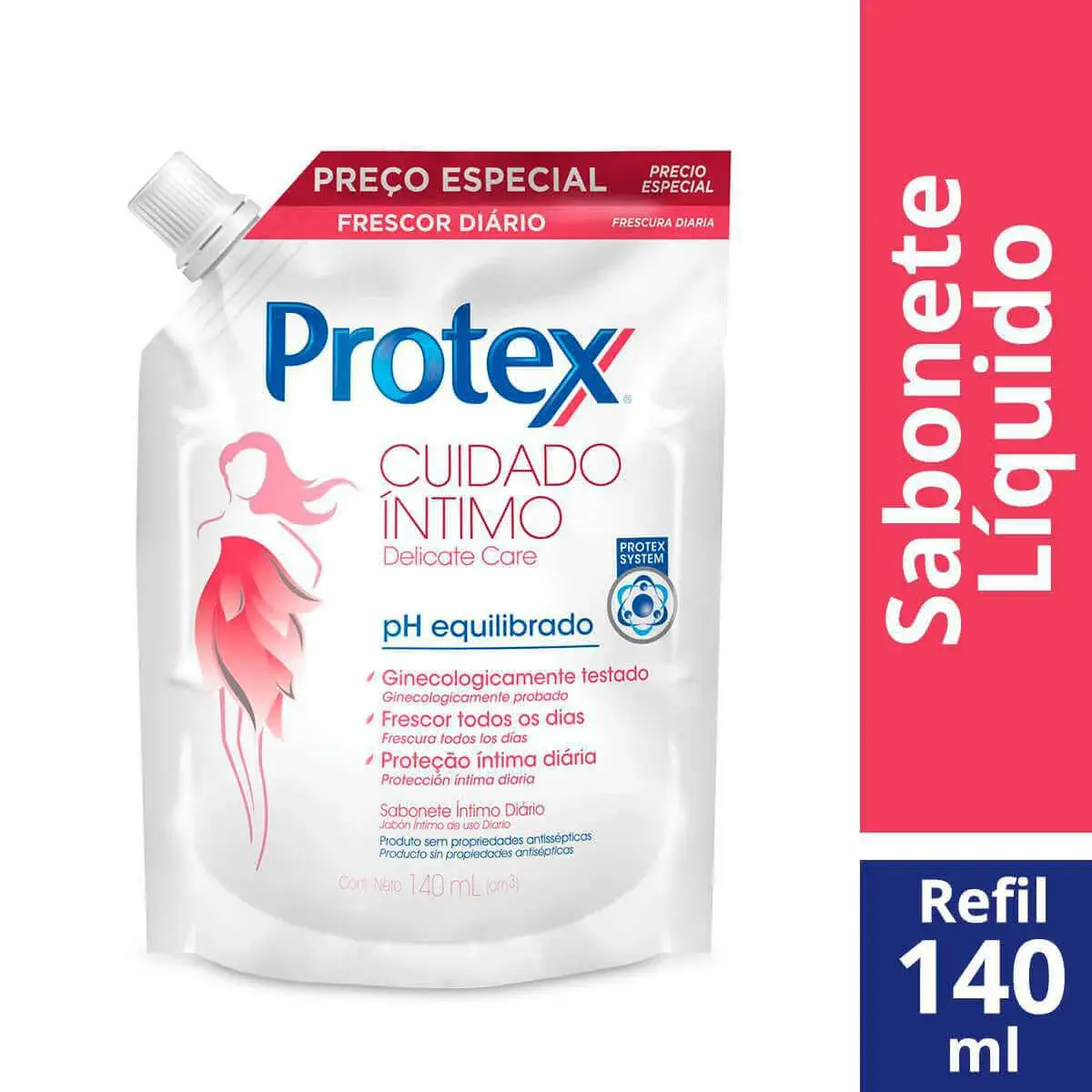 Refil Sabonete Líquido Íntimo Protex Delicate Care