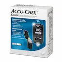 Kit para Controle de Glicemia Accu Chek Guide com 1 monitor de glicemia + 10 tiras-teste + 1 lancetador