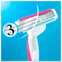 Kit Gillette Venus Simply Aparelho de Depilar Descartável com 3 unidades + 1 Gillette Venus Sensitive Grátis