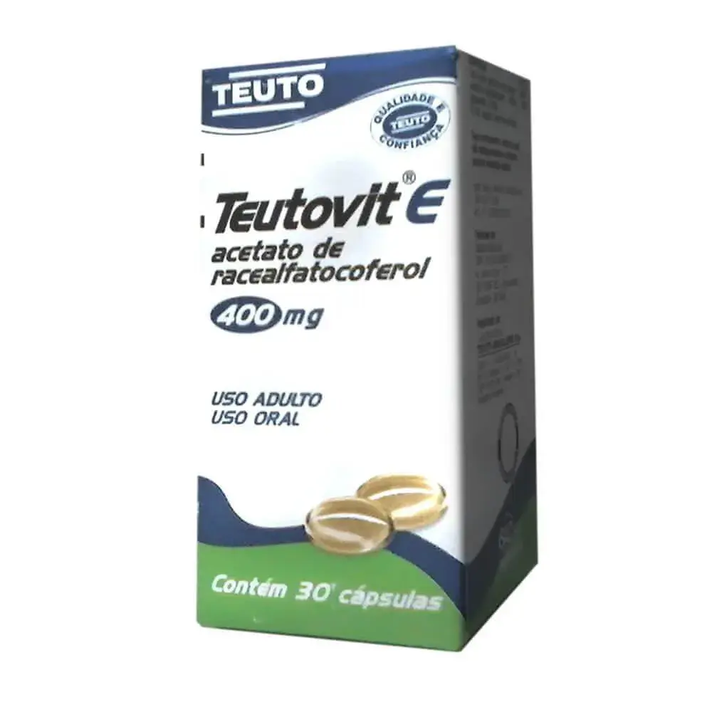 Teutovit E 400mg com 30 cápsulas
