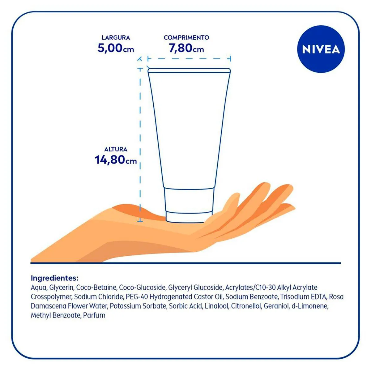 Sabonete Gel Facial Nivea MicellAIR Água de Rosas com 150ml