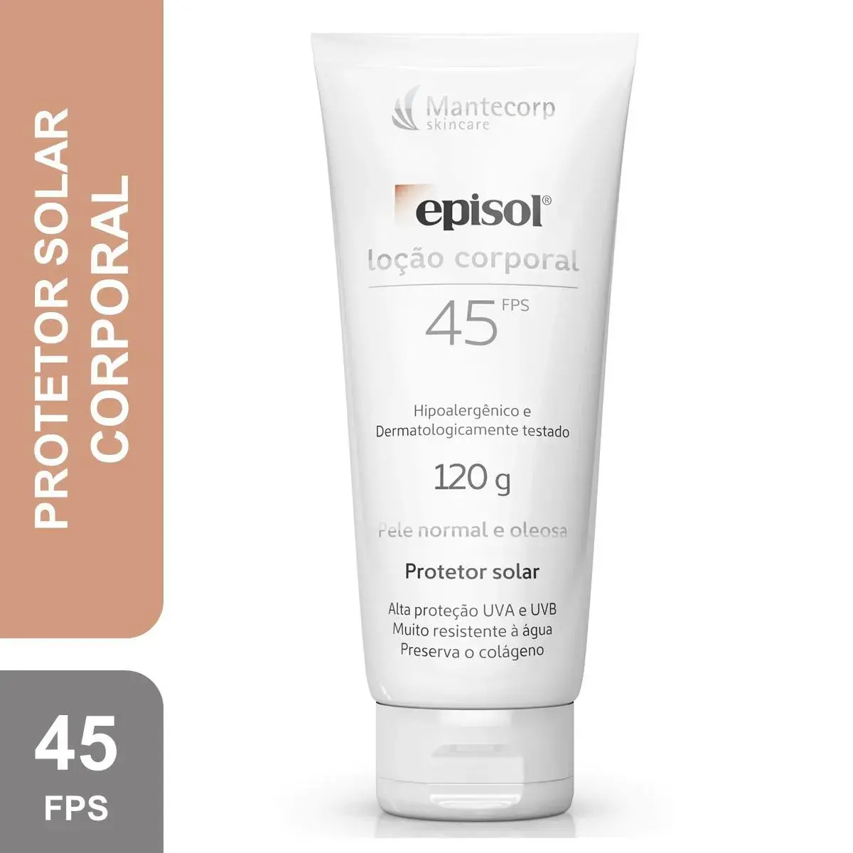 Protetor Solar Episol Loção Corporal FPS 45 Pele Normal a Oleosa com 120g