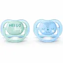 Chupeta Philips Avent Ultra Air 0 a 6 Meses Verde e Azul com 2 unidades