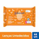 Lenço Umedecido Johnson's Limpeza e Suavidade com 44 unidades
