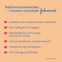 Lenço Umedecido Johnson's Limpeza e Suavidade com 44 unidades