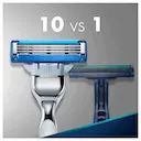 Kit Aparelho de Barbear Gillette Mach 3 Turbo Edição Limitada com 2 cartuchos + Suporte para Aparelho