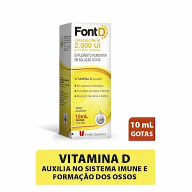 Vitamina D Font D 2000UI Gotas com 10ml