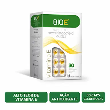 Suplemento Vitamínico Bio E 400UI com 30 cápsulas