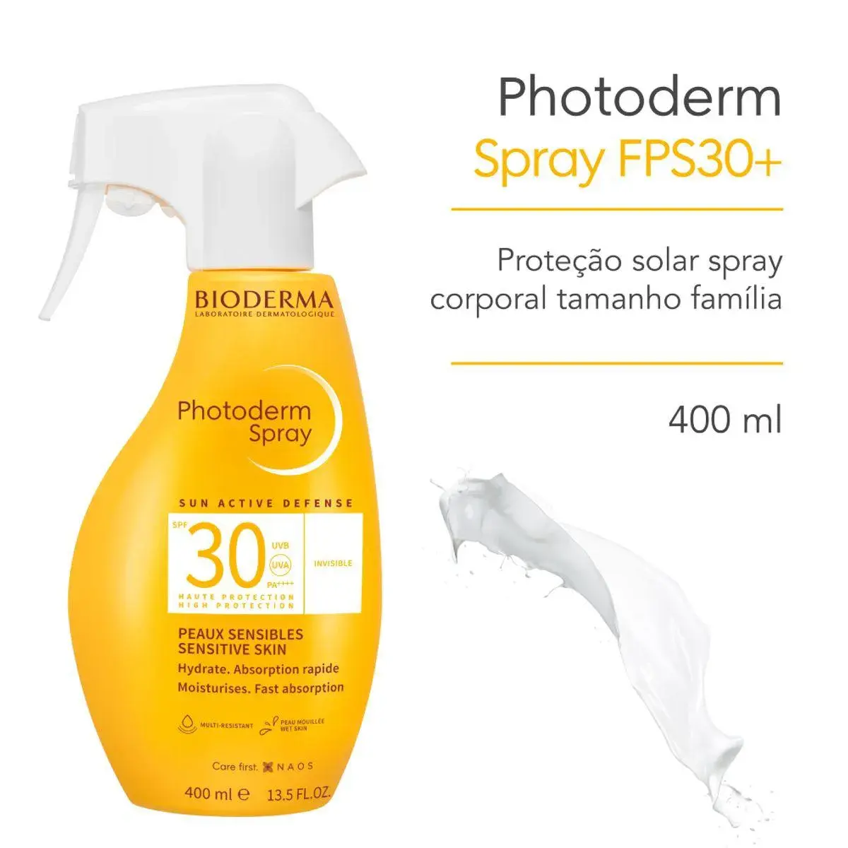 Protetor Solar Bioderma Photoderm Spray FPS30 com 400ml