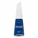 Esmalte Colorido Cremoso Risqué Azulivre Mente Hipoalergênico com 8ml