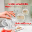 Lenço Umedecido Neve Toque de Seda 4 Pacotes - 48 unidades cada