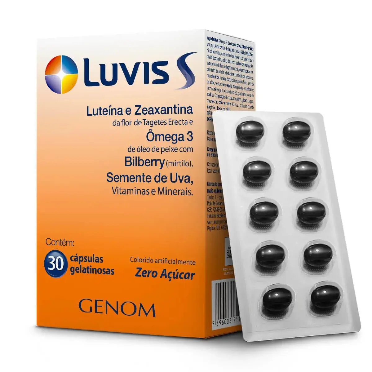 Suplemento Vitamínico Luvis S com 30 cápsulas gelatinosas