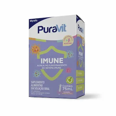 Suplemento Vitamínico Puravit Imune Solução Oral com 75ml + dosador