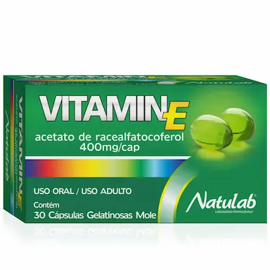 Suplemento Alimentar Vitamin E 400mg 30 cápsulas