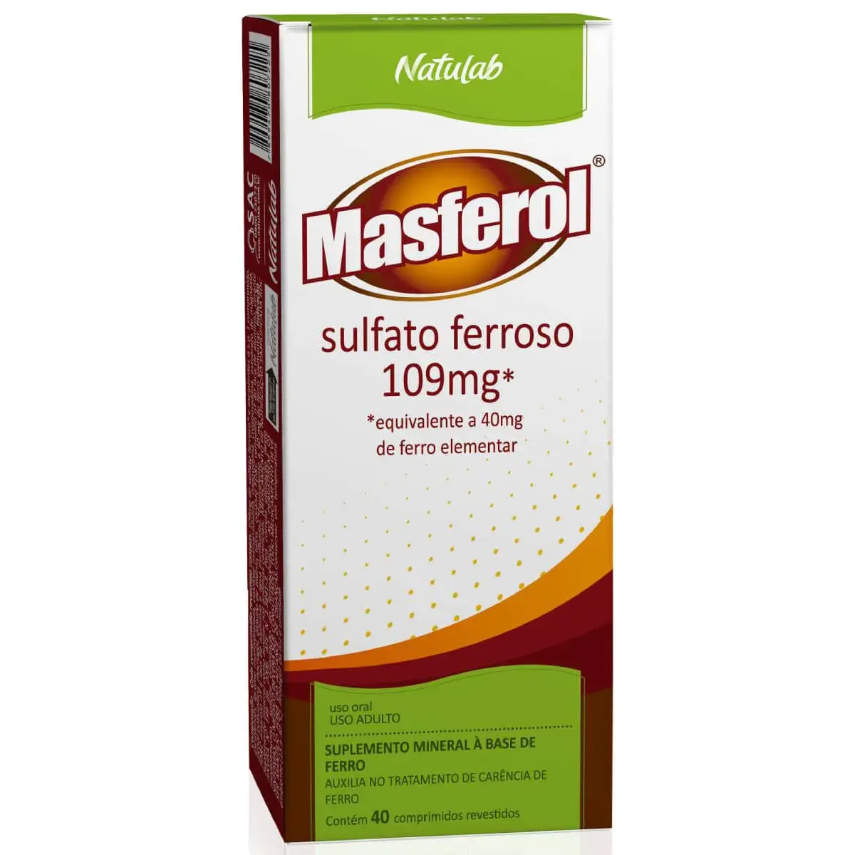 Masferol 109mg com 40 comprimidos