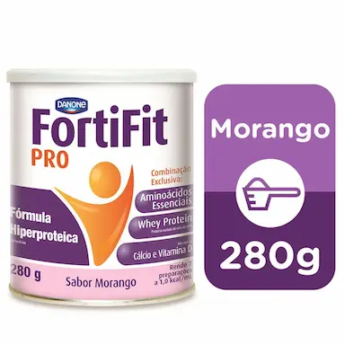 Suplemento Nutricional Fortifit PRO Sabor Morango