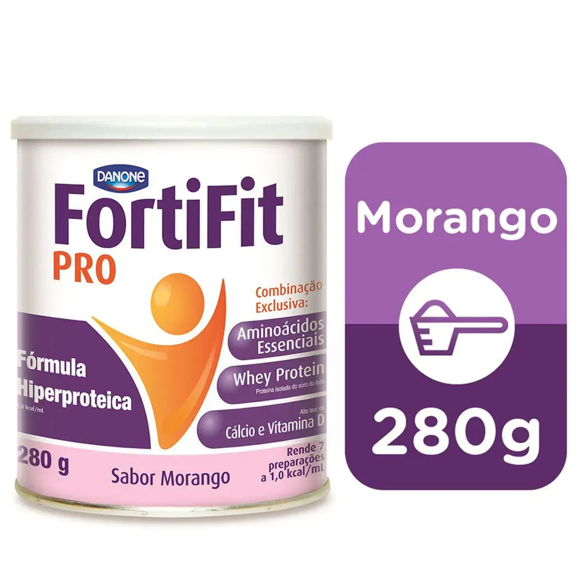 Suplemento Nutricional Fortifit PRO Sabor Morango
