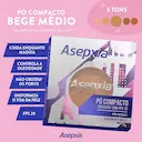 Pó Compacto Asepxia Antiacne Cor Bege Médio FPS 20 com 10g