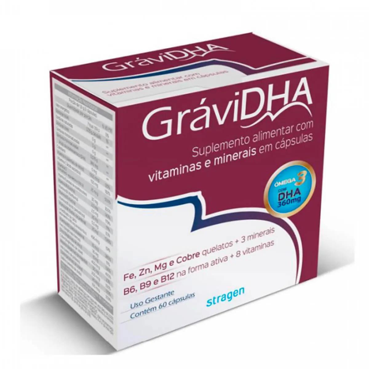 Polivitamínico GráviDHA com 60 cápsulas