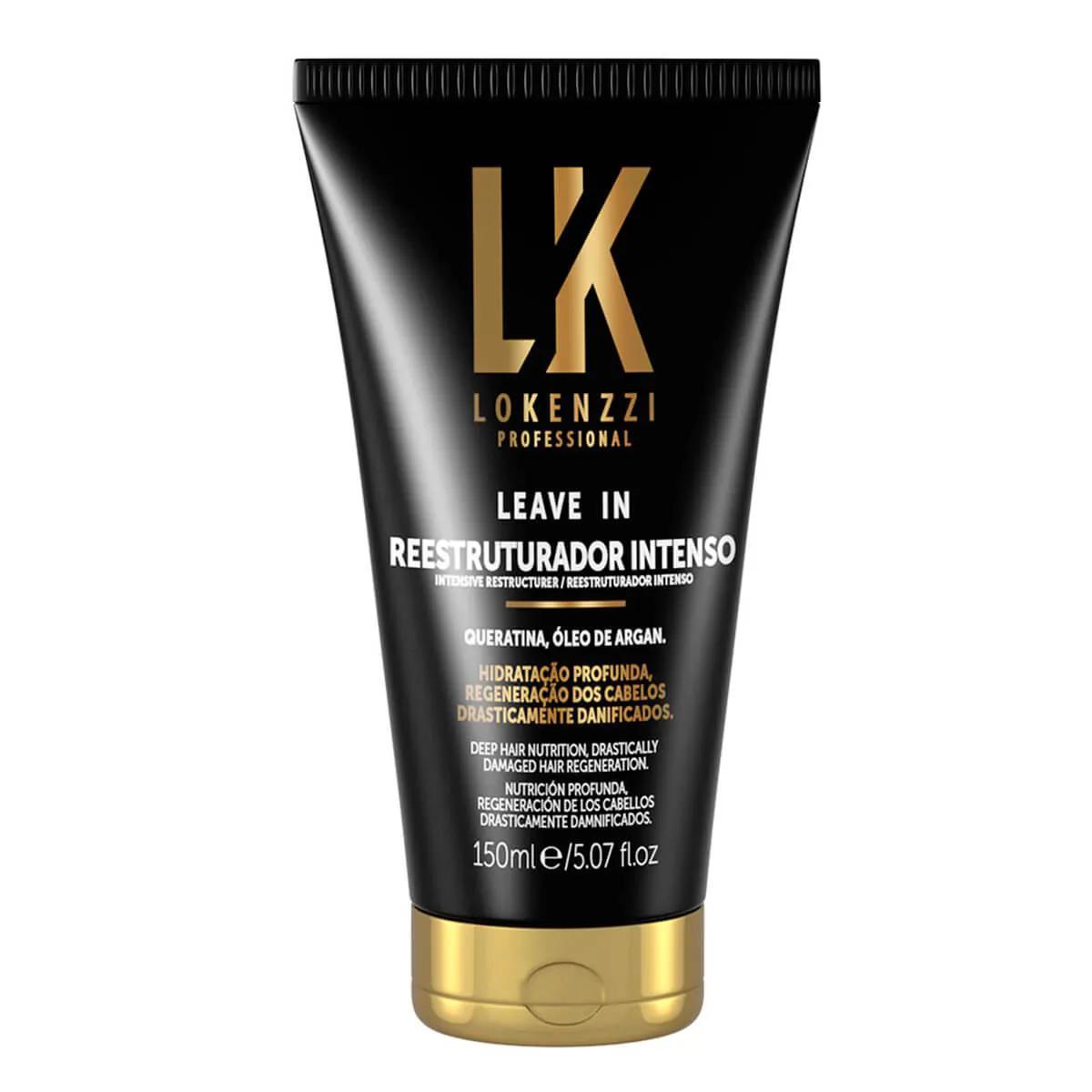 Leave in Lokenzzi Restruturador Intenso para Cabelos Danificados