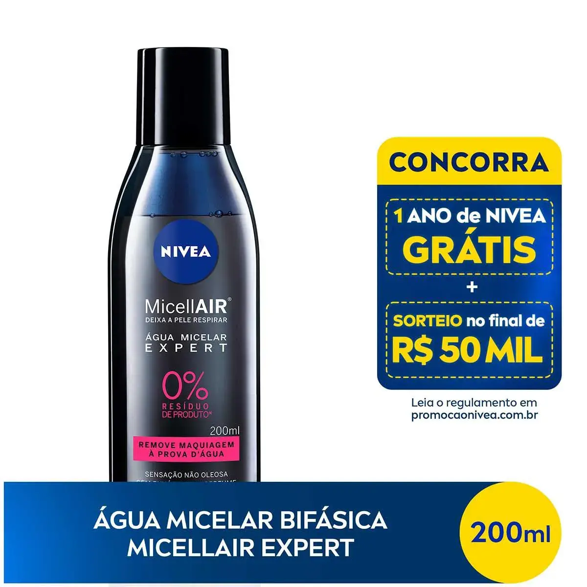 Água Micelar Bifásica Nivea MicellAIR Expert 200ml