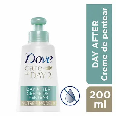 Creme para Pentear Dove Care On Day 2 Day After Nutre e Modela com 200ml