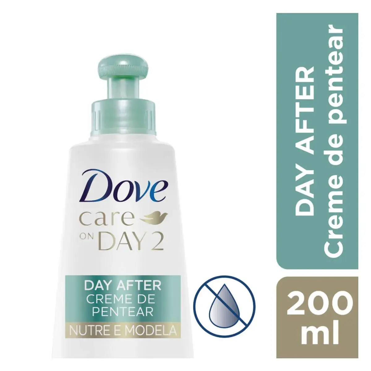 Creme para Pentear Dove Care On Day 2 Day After Nutre e Modela com 200ml