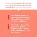 Shampoo Infantil Johnson's Cachos dos Sonhos com 400ml