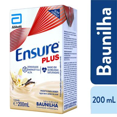 Suplemento Nutricional Ensure Plus Sabor Baunilha 200ml