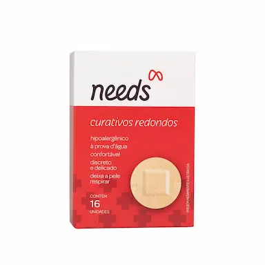 Curativo Redondo Needs À Prova D'Água com 16 unidades