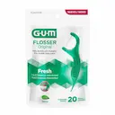 Fio Dental com Cabo G.U.M Flosser Original com 20 unidades