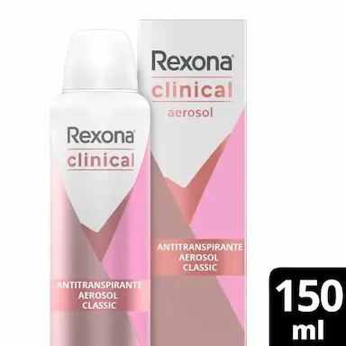 Desodorante Rexona Clinical Classic Feminino Antitranspirante Aerosol 150ml