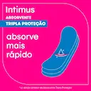 Absorvente Intimus Tripla Proteção Cobertura Suave Sem Abas com 8 unidades