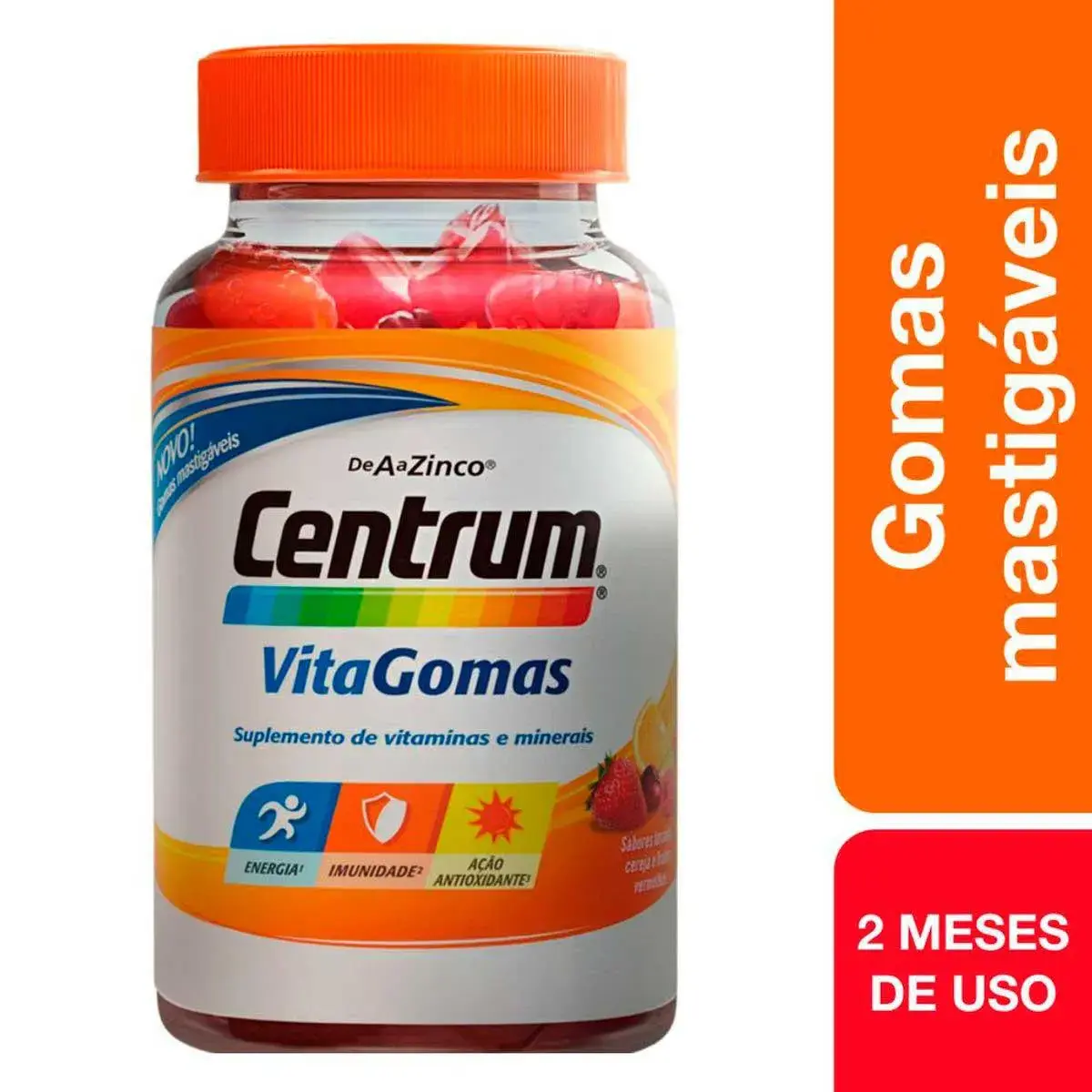 Polivitamínico Centrum VitaGomas de A a Zinco 60 gomas