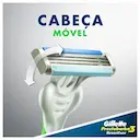 Gillette Prestobarba 3 SenseCare com 4 unidades + 1 garrafa grátis
