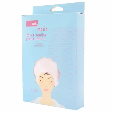 Touca Toalha para Cabelo Needs Rosa 1 Unidade