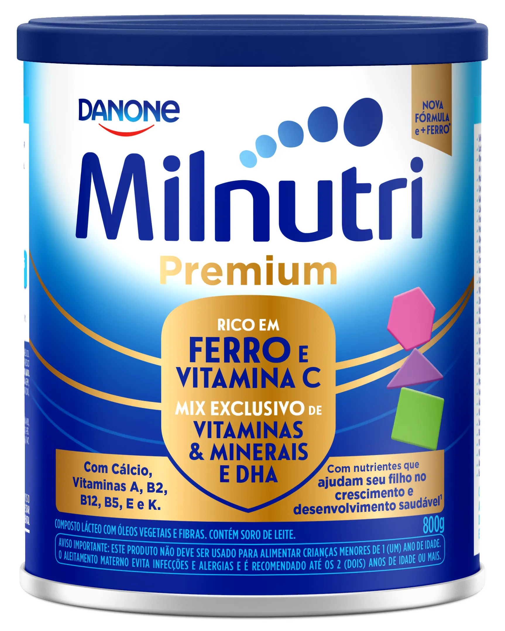 Composto Lácteo Milnutri Premium Danone até 5 anos com 800g