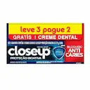 Kit Pasta de Dente Close Up Proteção Bioativa com 3 unidades de 70g cada
