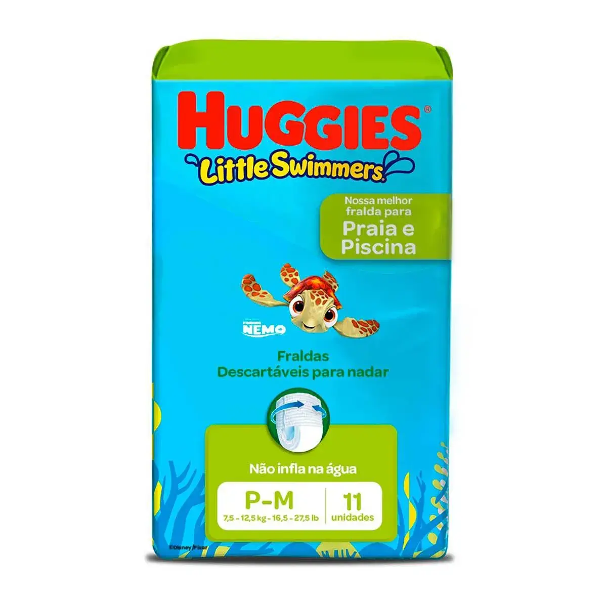Fralda Huggies Praia e Piscina Little Swimmers P/M - 11 Unidades