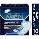 Absorvente Masculino para Incontinência Urinária Tena Men Nível 2 Médio com 10 unidades