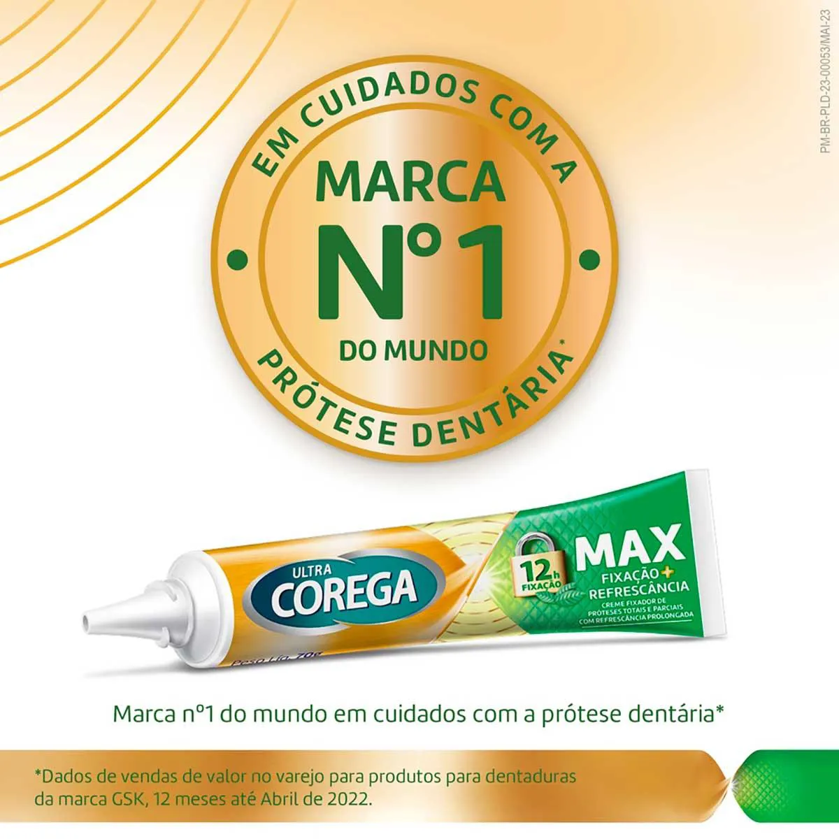 Creme Fixador de Dentadura Ultra Corega Sabor Menta 68g