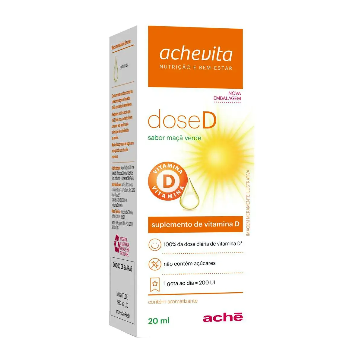 Vitamina D Achevita DoseD com 20ml
