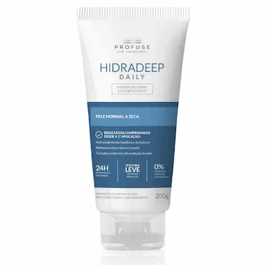 Hidratante para Corpo e Rosto Profuse Hidradeep Daily Pele Normal a Seca com 200g