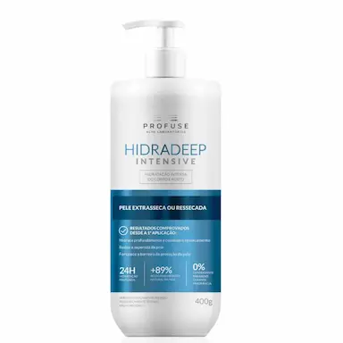 Hidratante para Corpo e Rosto Profuse Hidradeep Intensive Pele Extrasseca ou Ressecada com 400g