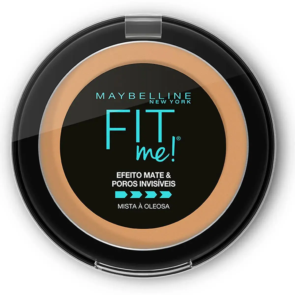 Pó Compacto Maybelline NY Fit Me B07 Médio Escuro Bege Efeito Mate com 1 unidade