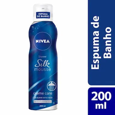 Espuma de Banho Nivea Creme Care Silk Mousse com 200ml