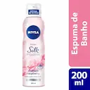 Espuma de Banho Nivea Rhubarb Raspberry Silk Mousse com 200ml