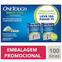 Tiras Teste de Glicemia One Touch Select Plus - 100 unidades