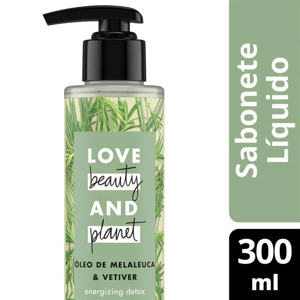 Sabonete Líquido Love  Beauty And Planet Energizing Detox com 300ml