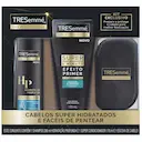 Kit Shampoo Tresemmé Hidratação Profunda com 200ml + Super Condicionador Cachos com 170ml + Escova de Cabelo